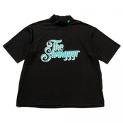 THE SWINGGGR DOUBLE COL MOCK NECK TEE (BLACK)
